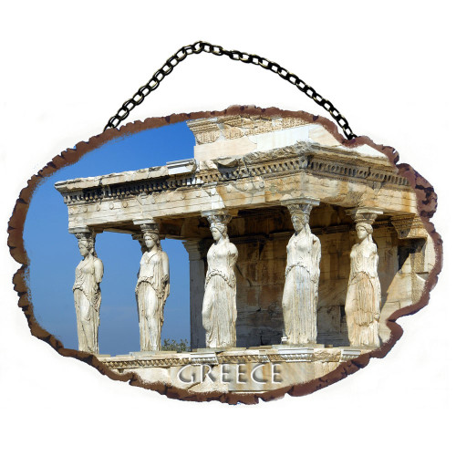 Καρυάτιδες - Πέτρινο ωοειδές διακοσμητικό με αλυσίδα