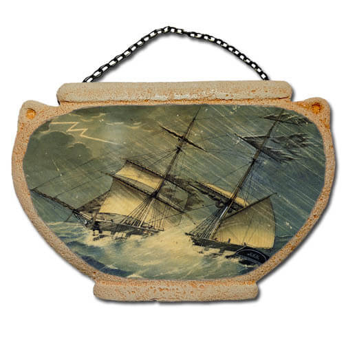 Θαλασσοταραχή - Αμφορέας τοίχου 16 cm