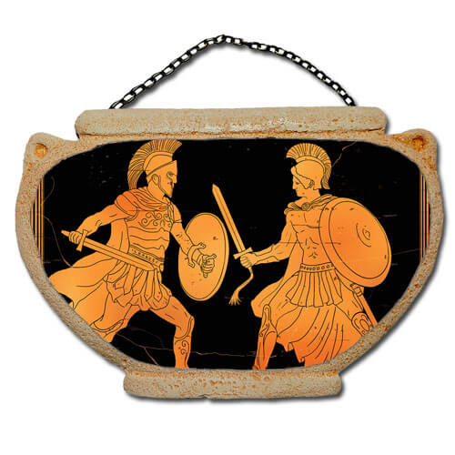 Πολεμιστές - Αμφορέας τοίχου 16 cm
