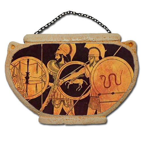 Πολεμιστές - Αμφορέας τοίχου 16 cm