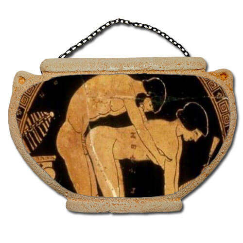 Σεξ στην Αρχαία Ελλάδα - Αμφορέας τοίχου 16 cm