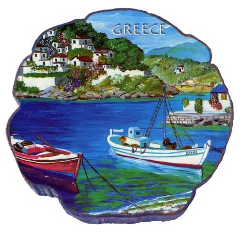 Βάρκες - Μαγνητάκι σχέδιο Κυκλάδες