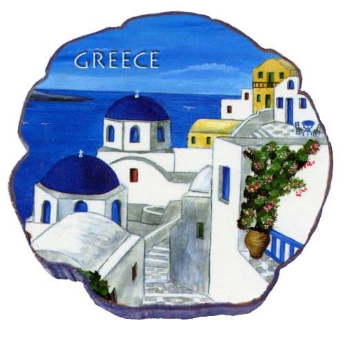 Νησιώτικη εκκλησία - Μαγνητάκι σχέδιο Κυκλάδες