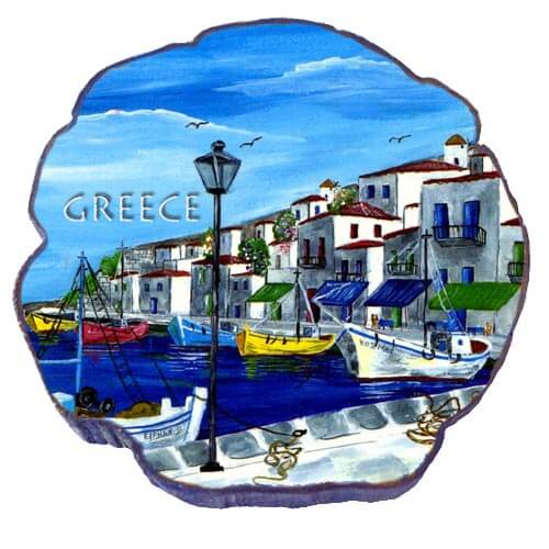 Λιμανάκι - Μαγνητάκι σχέδιο Κυκλάδες