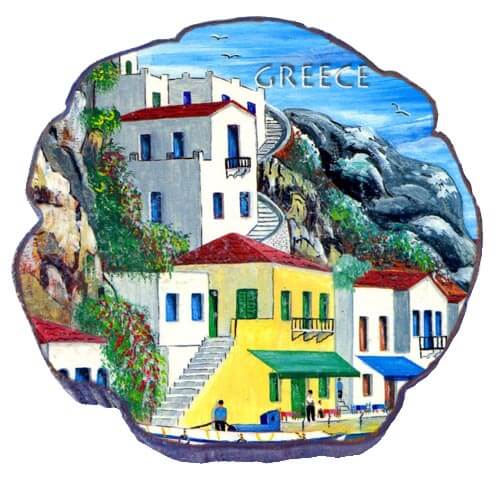 Νησιώτικα σπίτια - Μαγνητάκι σχέδιο Κυκλάδες