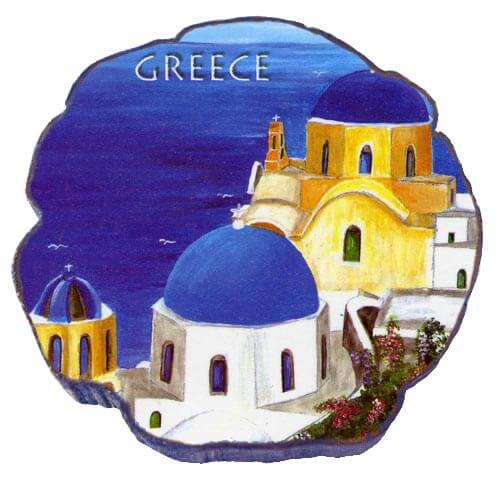 Νησιώτικη εκκλησία - Μαγνητάκι σχέδιο Κυκλάδες