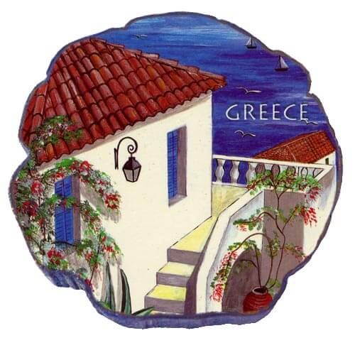 Νησιώτικο σπίτι - Μαγνητάκι σχέδιο Κυκλάδες