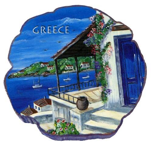 Νησιωτικη θεα - Μαγνητάκι σχέδιο Κυκλάδες