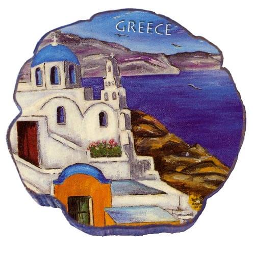 Νησιώτικη εκκλησία - Μαγνητάκι σχέδιο Κυκλάδες