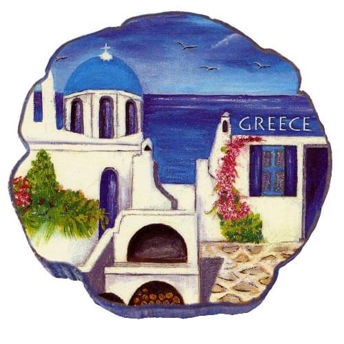 Ξυλόφουρνος - Μαγνητάκι σχέδιο Κυκλάδες