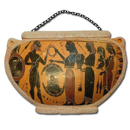 Οπλα του Αχιλλέα - Αμφορέας τοίχου 16 cm