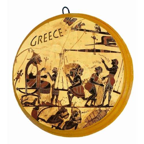 Παράσταση Μελανόμορφου Αγγείου σε Επιτοίχιο Κεραμικό Δίσκο (30ο θέμα)