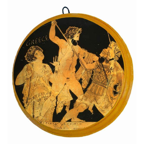 Παράσταση Μελανόμορφου Αγγείου σε Επιτοίχιο Κεραμικό Δίσκο (26ο θέμα)