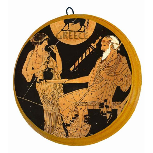 Παράσταση Μελανόμορφου Αγγείου σε Επιτοίχιο Κεραμικό Δίσκο (25ο θέμα)