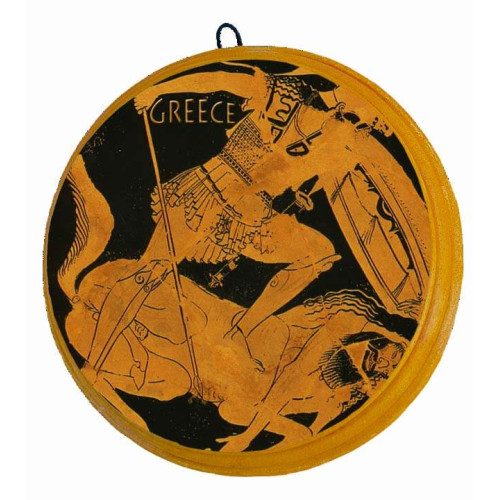 Παράσταση Μελανόμορφου Αγγείου σε Επιτοίχιο Κεραμικό Δίσκο (5ο θέμα)