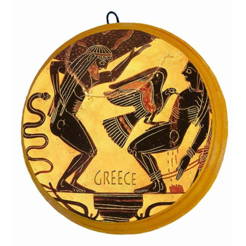 Παράσταση Μελανόμορφου Αγγείου σε Επιτοίχιο Κεραμικό Δίσκο (4ο θέμα)