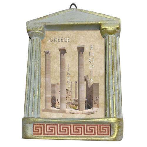 Λινδο Ρόδος - Αρχαιοελληνική Κορνίζα "Παρθενών"