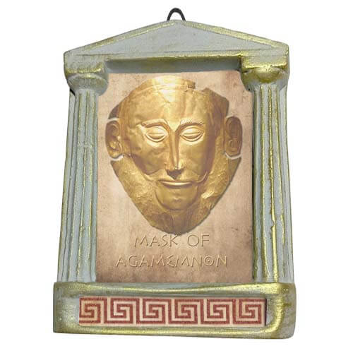 Μάσκα Αγαμέμνων - Αρχαιοελληνική Κορνίζα "Παρθενών"