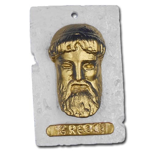 Δίας - Επίχρυση Κεραμική Μινιατούρα 11cm