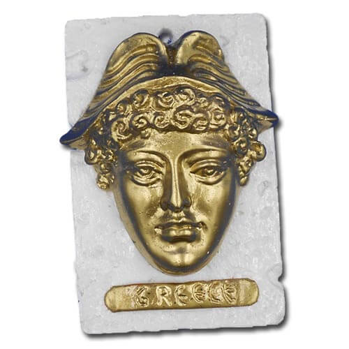 Ερμής - Επίχρυση Κεραμική Μινιατούρα 11cm