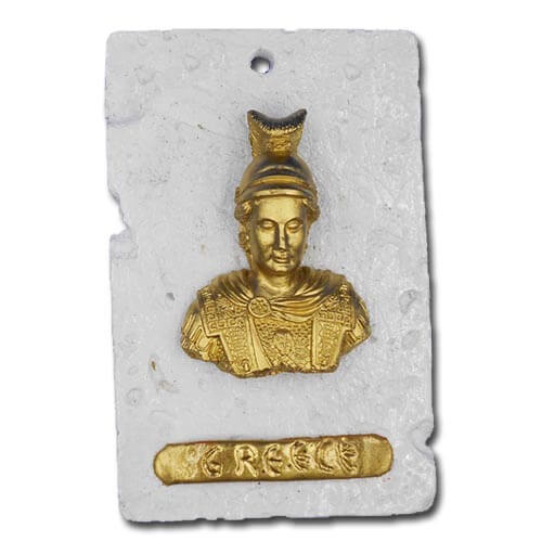 Μέγας Αλέξανδρος - Επίχρυση Κεραμική Μινιατούρα 11cm